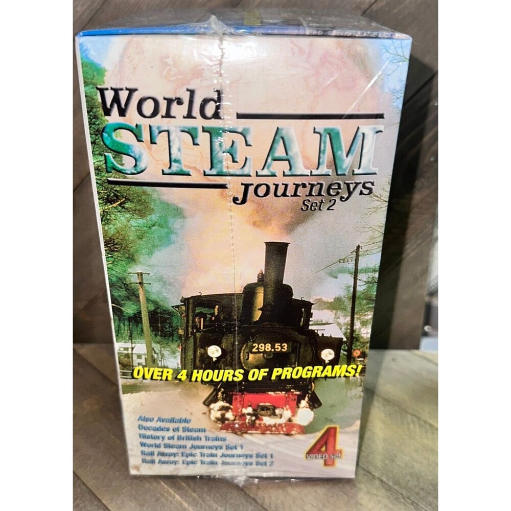 World Steam Journeys Set 2-Vol. 5-8 [VHS] Sealed
